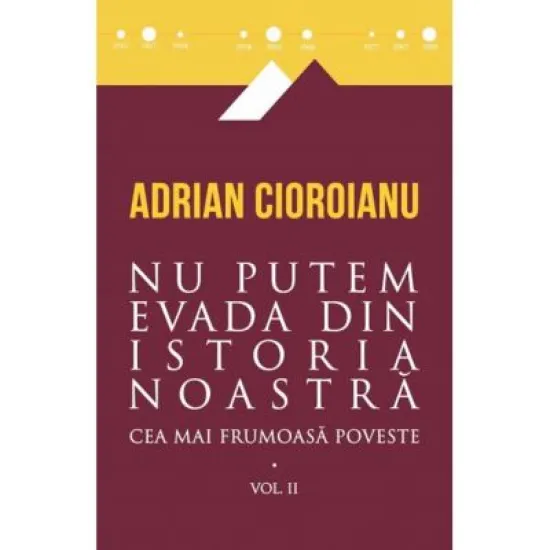 Nu putem evada din istoria noastra. Cea mai frumoasa poveste, volumul al 2-lea - Adrian Cioroianu Nu putem evada din istoria noastra. Cea mai frumoasa poveste, volumul al 2-lea - Adrian Cioroianu
