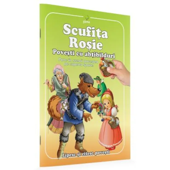 Colectia Povesti cu abtibilduri - Scufita Rosie Colectia Povesti cu abtibilduri - Scufita Rosie