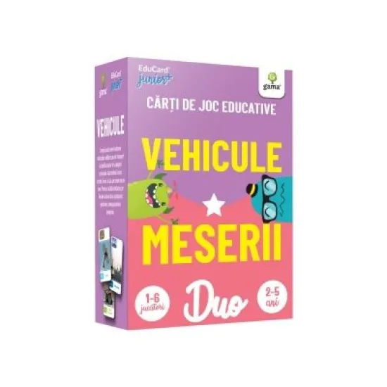 Duo Card. Vehicule. Meserii. Carti de joc educative Duo Card. Vehicule. Meserii. Carti de joc educative