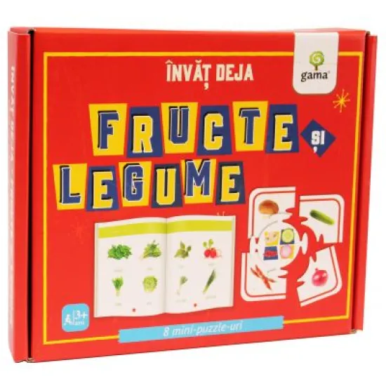 Invat deja fructe si legume. 8 mini-puzzle-uri Invat deja fructe si legume. 8 mini-puzzle-uri